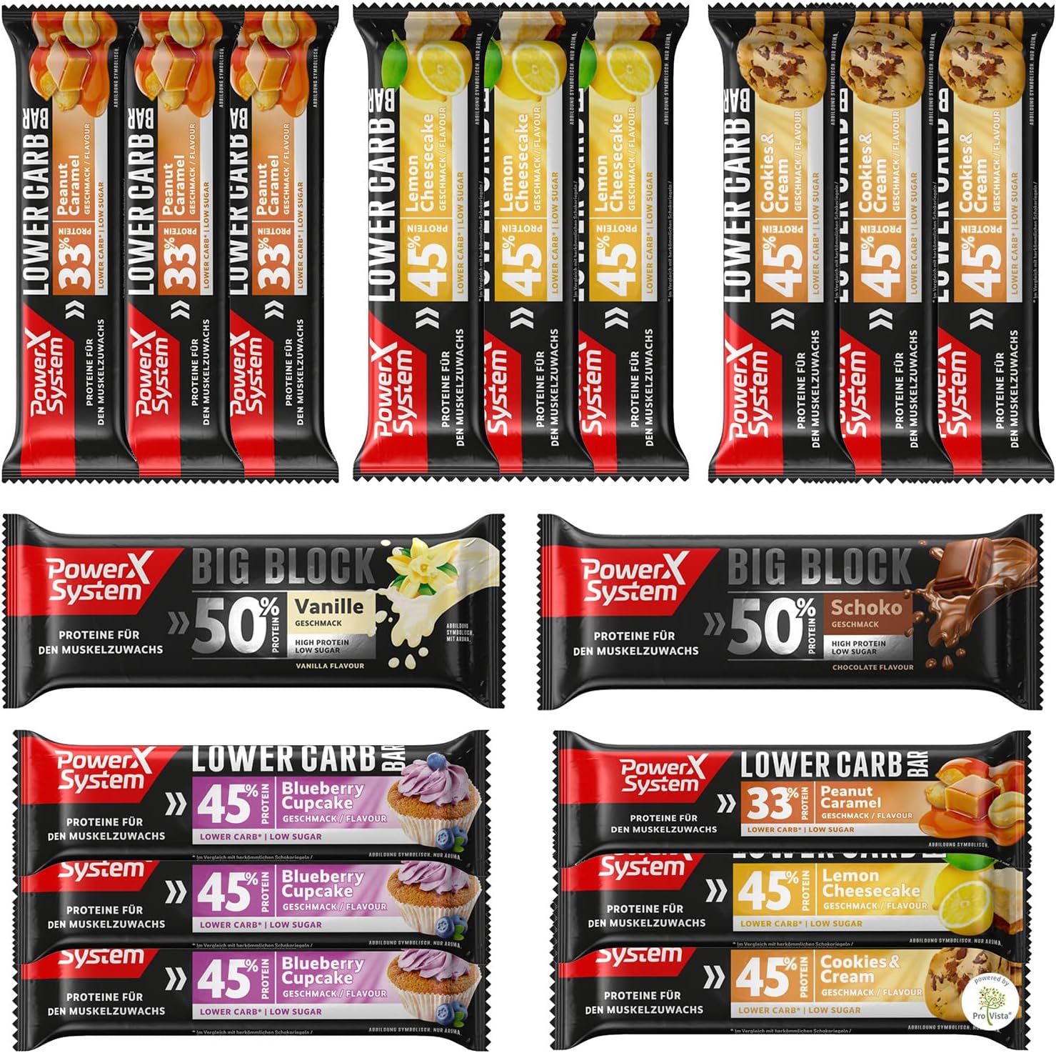Power System Protein Riegel Box Big Try Pack (17) Amazon.de Drogerie & Körperpflege