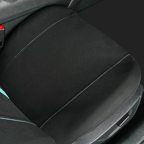 Miniatura 4 de CAR-GRAND - Fundas para los dos asientos delanteros del auto, de ajuste universal, deportivas, Rainbow, con respaldo alto, compatibles con bolsa de