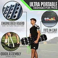 Vista 7 de QuickPlay Replay Station - Tabla de rebote de soccer 4 en 1 - Tabla de rebote portátil para patio trasero - Doble superficie, tabla de pases