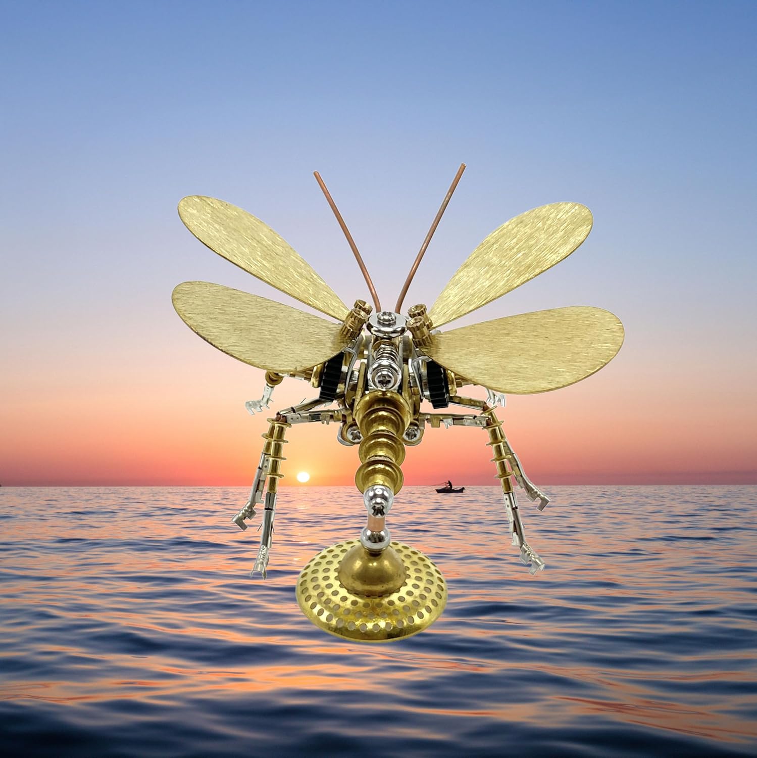 3D Metal Puzzle, Steampunk Butterfly Insect Bug Mechanical Model, Making Kit DIY Projects Metal Building Adult Hobby Kits for Men for Birthday(Butterfly-HD5)