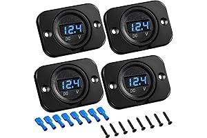 Frienda Waterproof Voltmeter Panel with Mounting Plate and Terminals