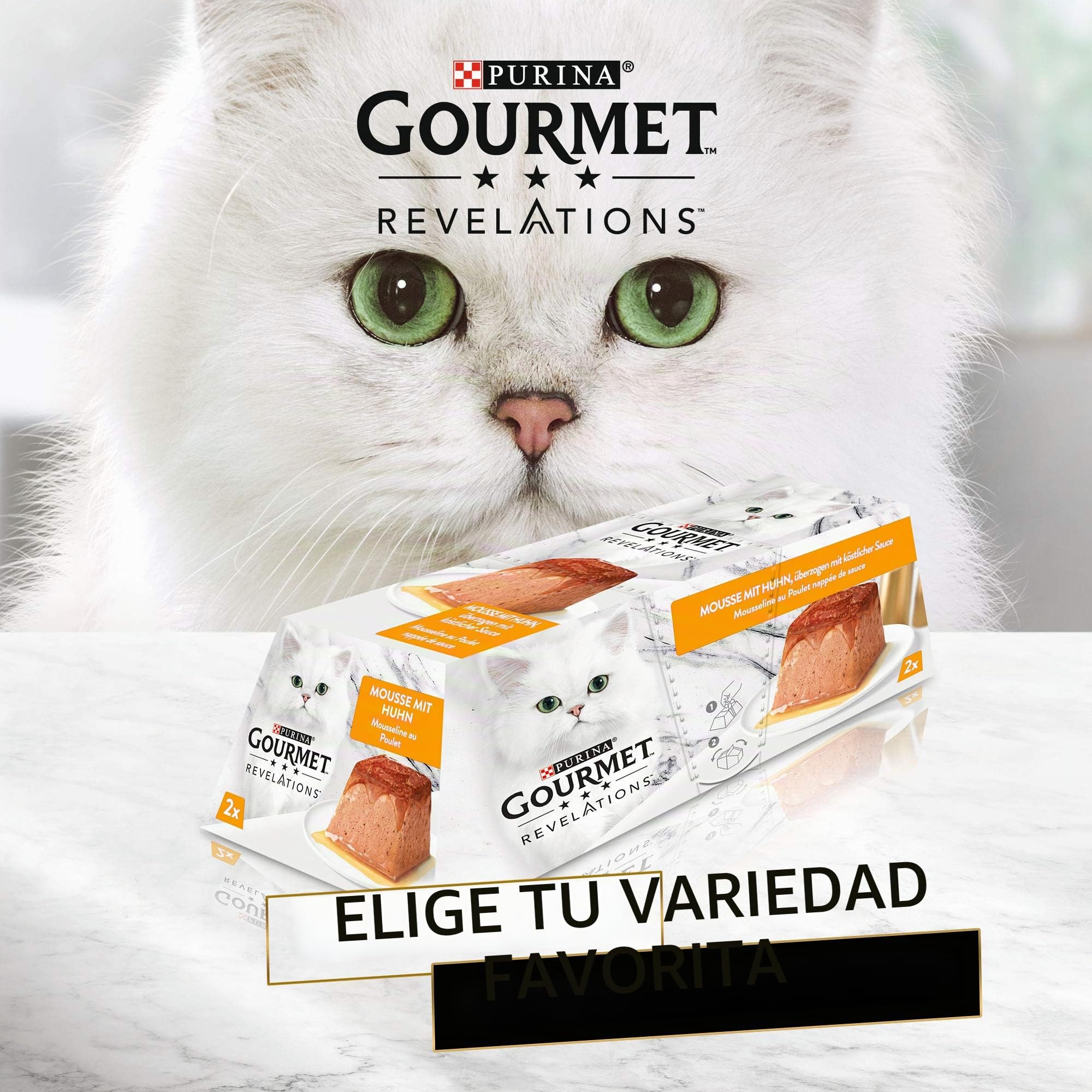 Purina Gourmet Revelations Mousse con Pollo, 24 Unidades (24 x 57 g)