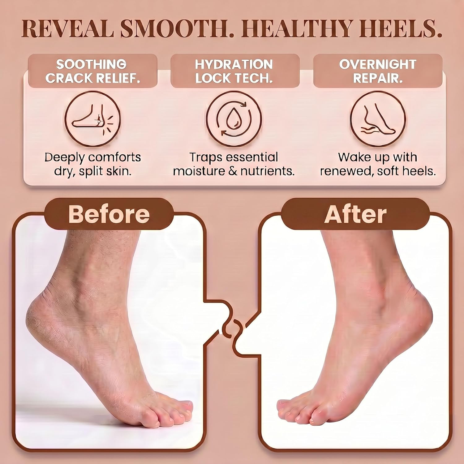 Moisturizing Socks 3 Pairs Foot Moisturizer Spa Socks for Dry Cracked Heel Feet Moisture Hydrating Silicone Socks for Foot Care