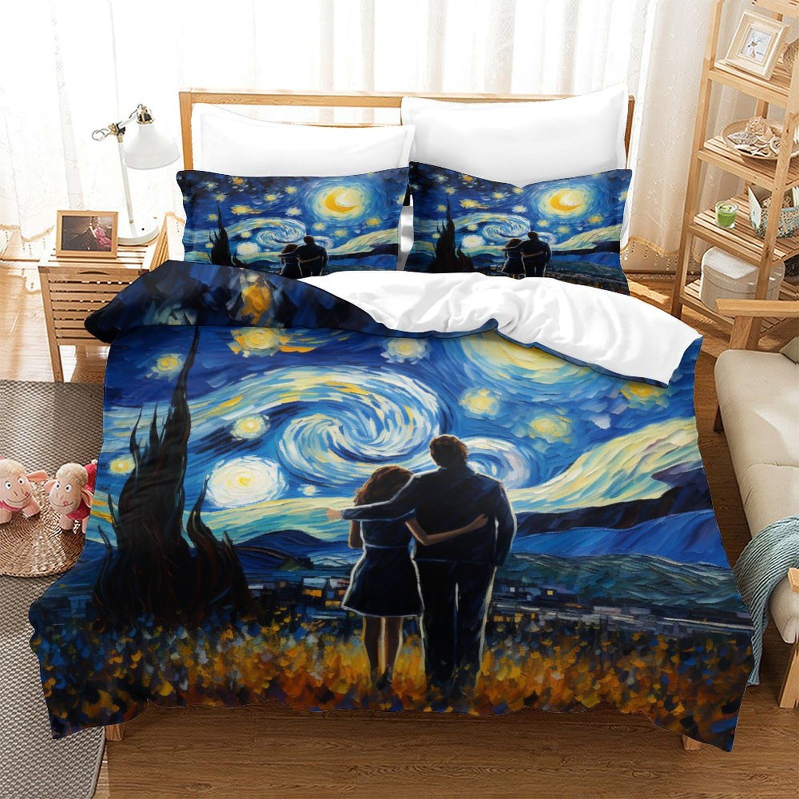 Notte Stellata Lenzuola Noi Di Notte Prezzo Copripiumino Singolo ITOMEN  Notte Stellata Copripiumino Pezzi