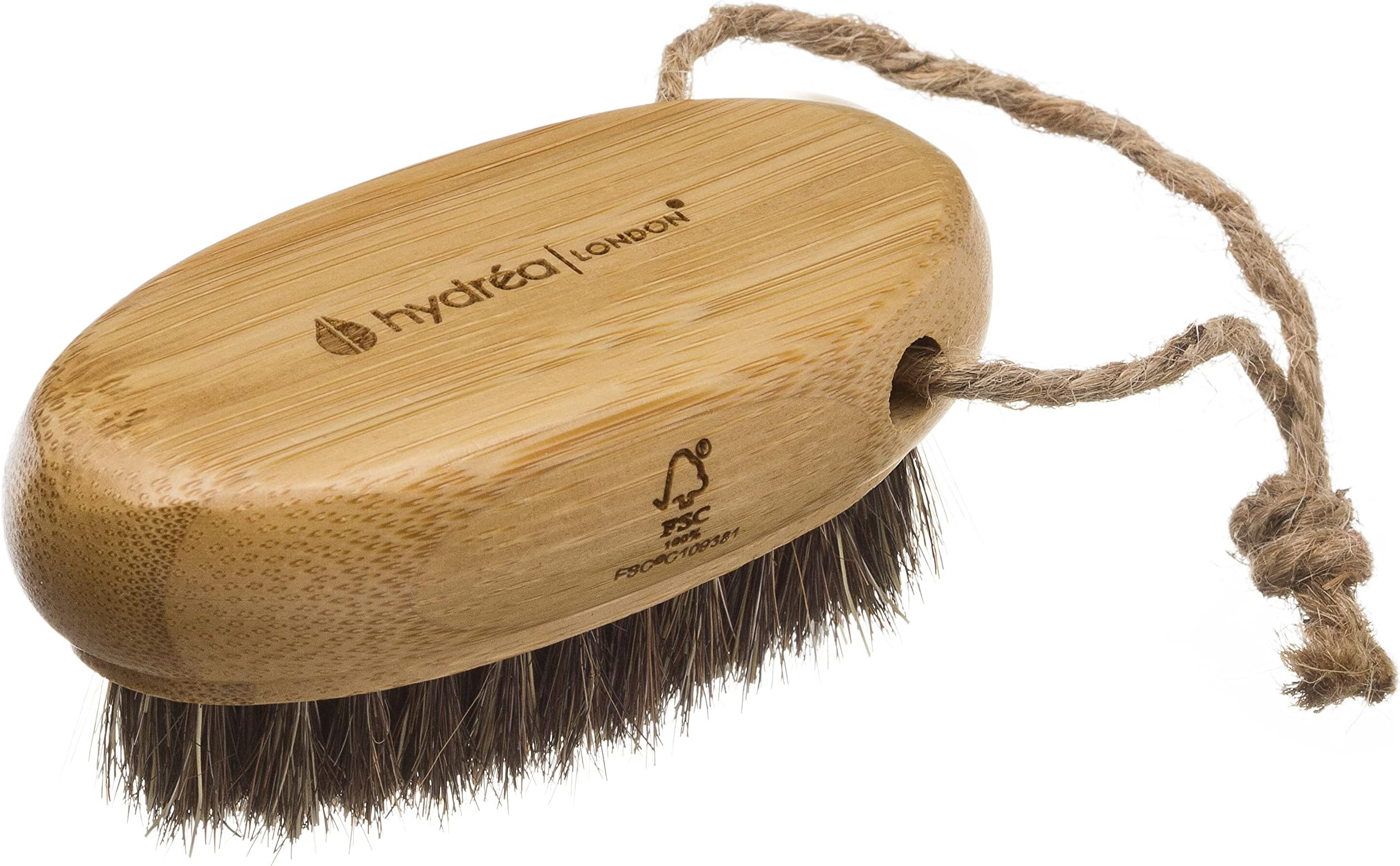 Bamboo Nail brush with Mane & Cactus Bristle