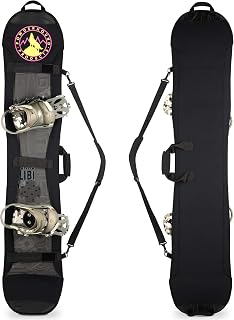 Powderhound Products Snowboard Cover Sleeve Case (140-150 cm) | Snowboard Accessories Bag Strap for Travel Storage Transport Protection Suitcase Neoprene