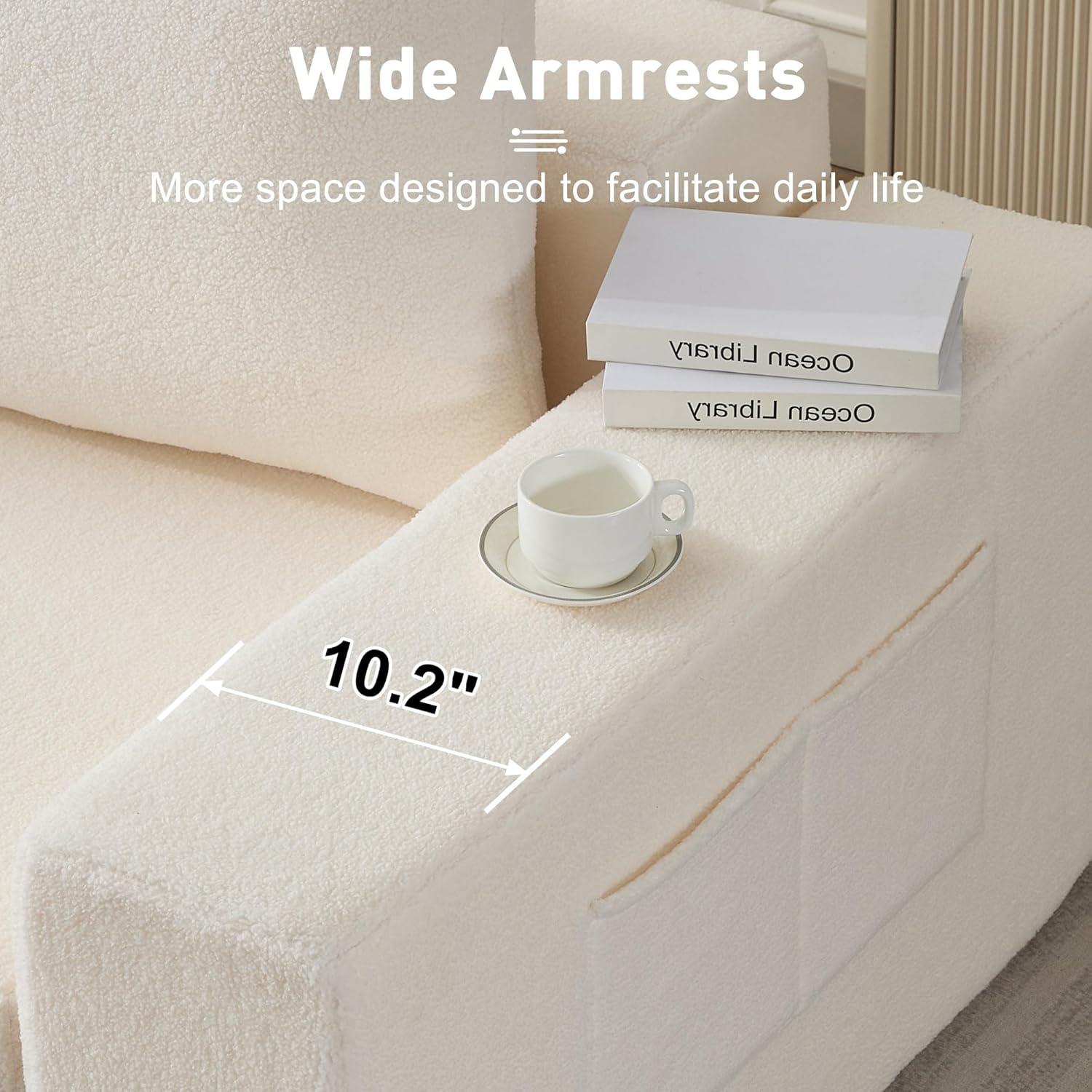 Korser Modular Sectional Couch with L-Shape Chaise, Modern Boneless Loveseat Cloud Couch for Living Room, Sofa Bed with Deep Seat, No Assembly, Sleeper Sofa for Living Room, Apartment and Bedroom