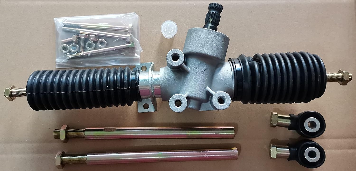 Steering Gear Box Rack and Pinion Assembly 1824165 with Upgraded Tie Rod Ends 7061189 Replacement for 2016 Polaris RANGER 570 Midsize & ETX EV UTV