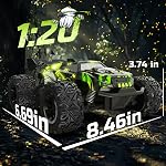 DEERC RC Car W/LED Car Shell, 2.4GHz Remote Control Cars, All Terrain RC Truck W/ 2 Rechargeable Batteries, 40 mins Playtime, Rock Crawler, Monster Truck Gift Toys for Beginners Kids Boys Adults