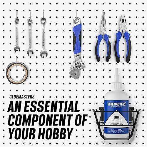 Miniatura 10 de Glue Masters - Súper adhesivo de cianoacrilato CA de grado profesional 16 oz viscosidad fina de 05 CPS para carpintería modelado a escala