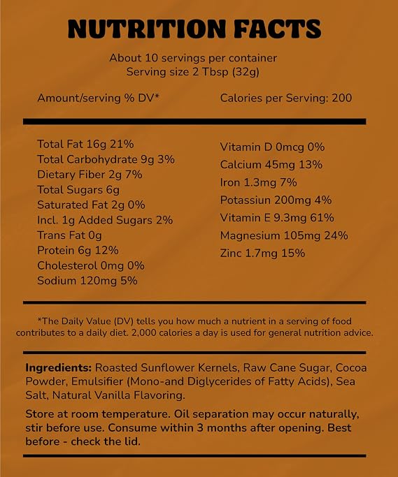 SUNFLY Protein Chocolate Spread from Sunflower Seeds, Vegan, Nut Free, No Palm Oil, No Soy, Dairy Free, No Lactose, Rich in Vitamins and Minerals (2x330g)