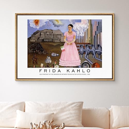 Miniatura 62 de IDEA4WALL - Lienzo enmarcado con impresión de arte abstracto listo para colgar en la pared de la sala y habitación Bs06-2103-famoso-m15