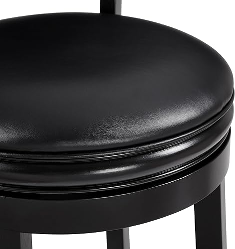 Miniatura 30 de Ball & Cast Taburetes giratorios tapizados para mostrador de cocina, taburetes de bar de 24 pulgadas de altura del asiento, silla de taburete