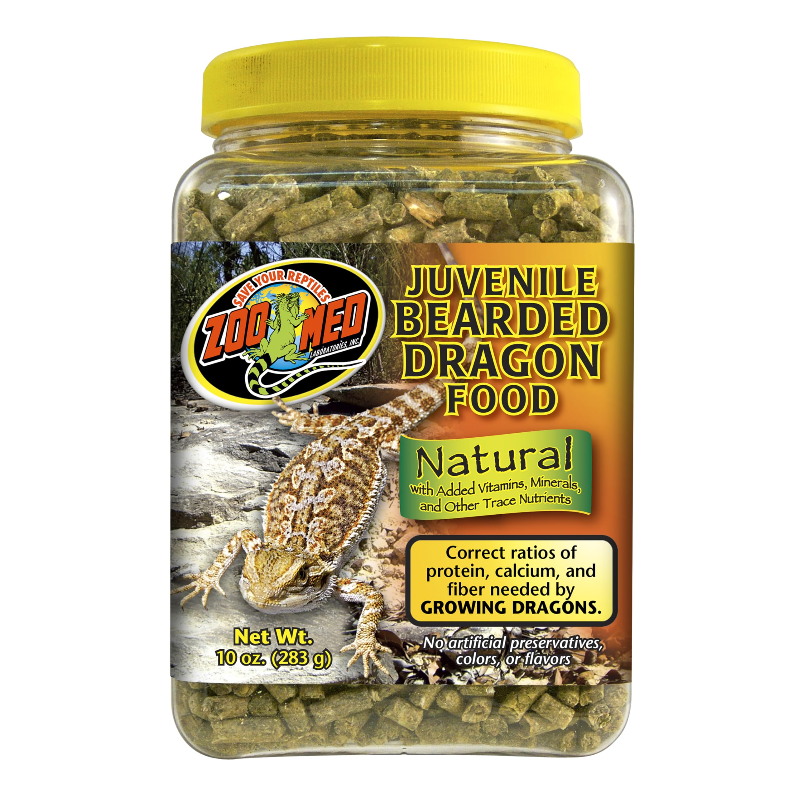 Laboratories Bearded Dragon Juvenile Soft-Moist Pellet Food, 10-Ounce