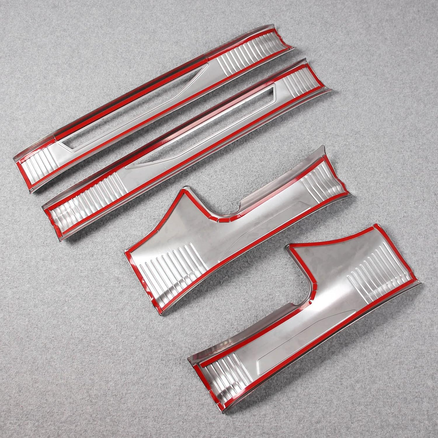 Beautost for Lexus NX 250/350/350 F Sport 2022 2023 2024 2025 2026 Inside Door Sill Scuff Plate Guard Cover Trims (Silver)