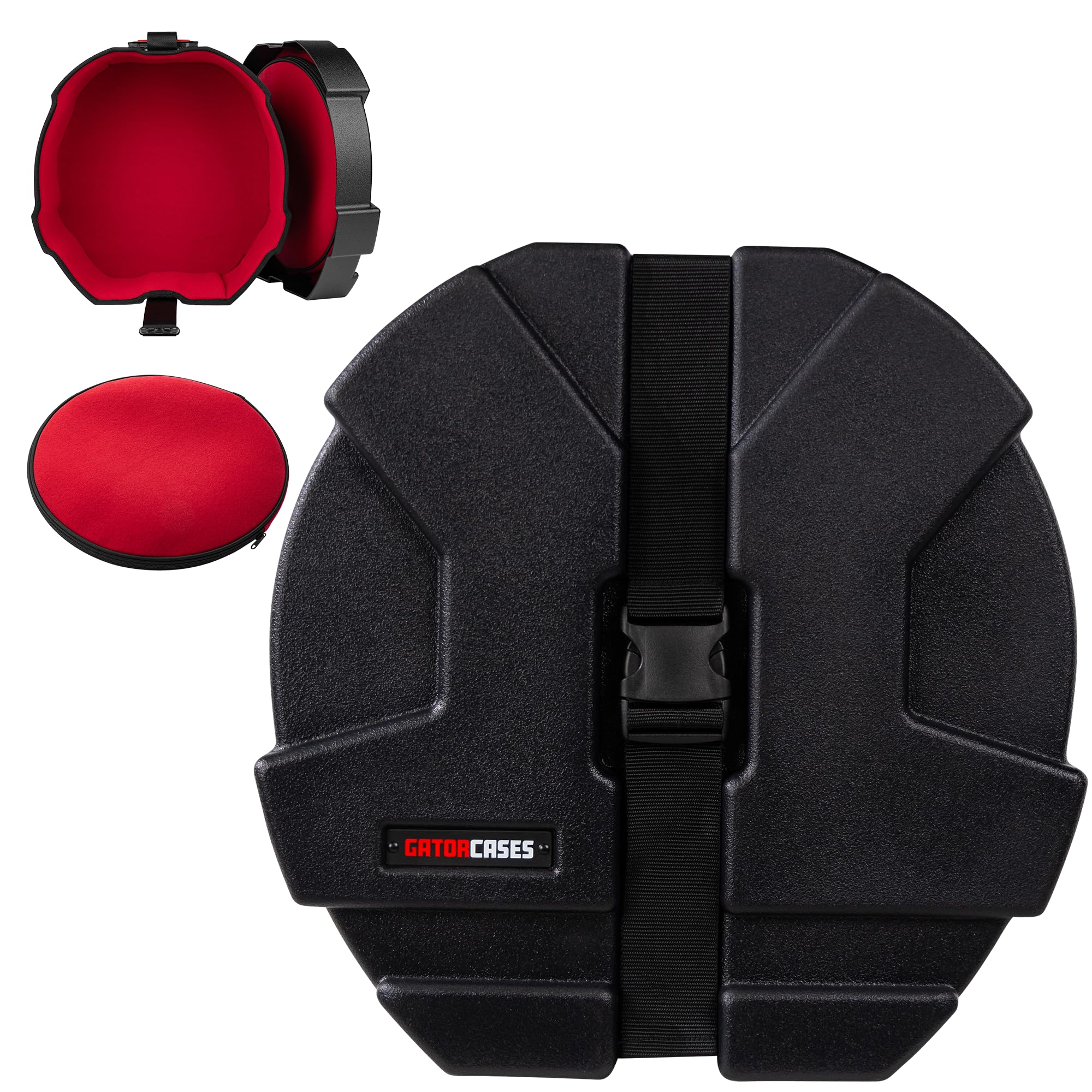 Gator Cases Grooves Funda rotomoldeada para Caja con Acolchado; 35,5 x 20,3 cm; (GPC1408SD)