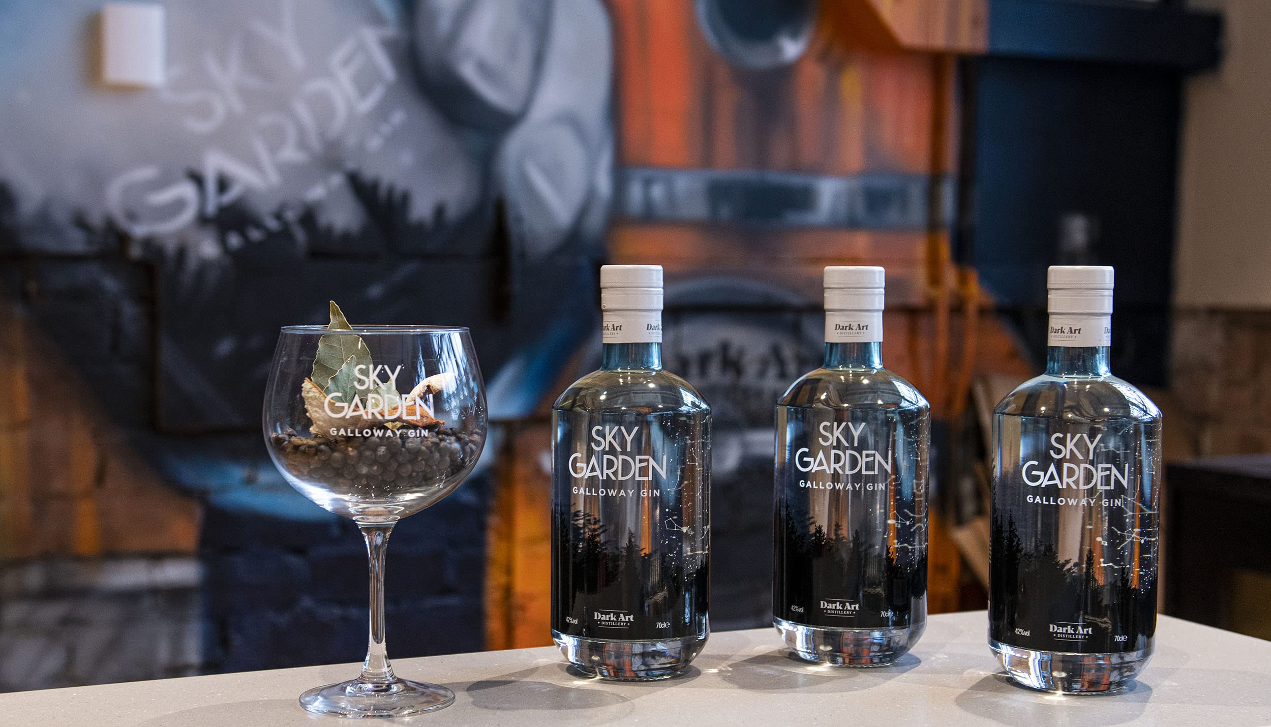 Sky Garden Galloway Gin 70cl, Kirkcudbright (42%) – Harris And Co - View #3