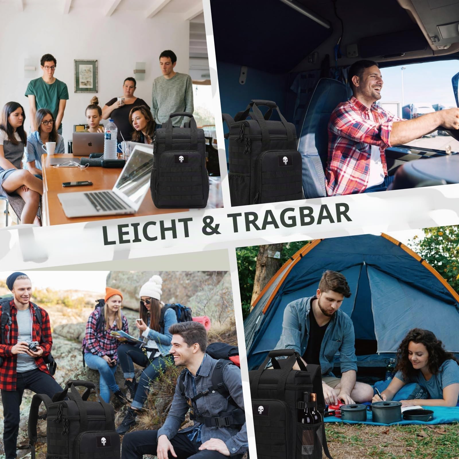Taktischer Kühlrucksack, auslaufsichere Tasche für die Arbeit