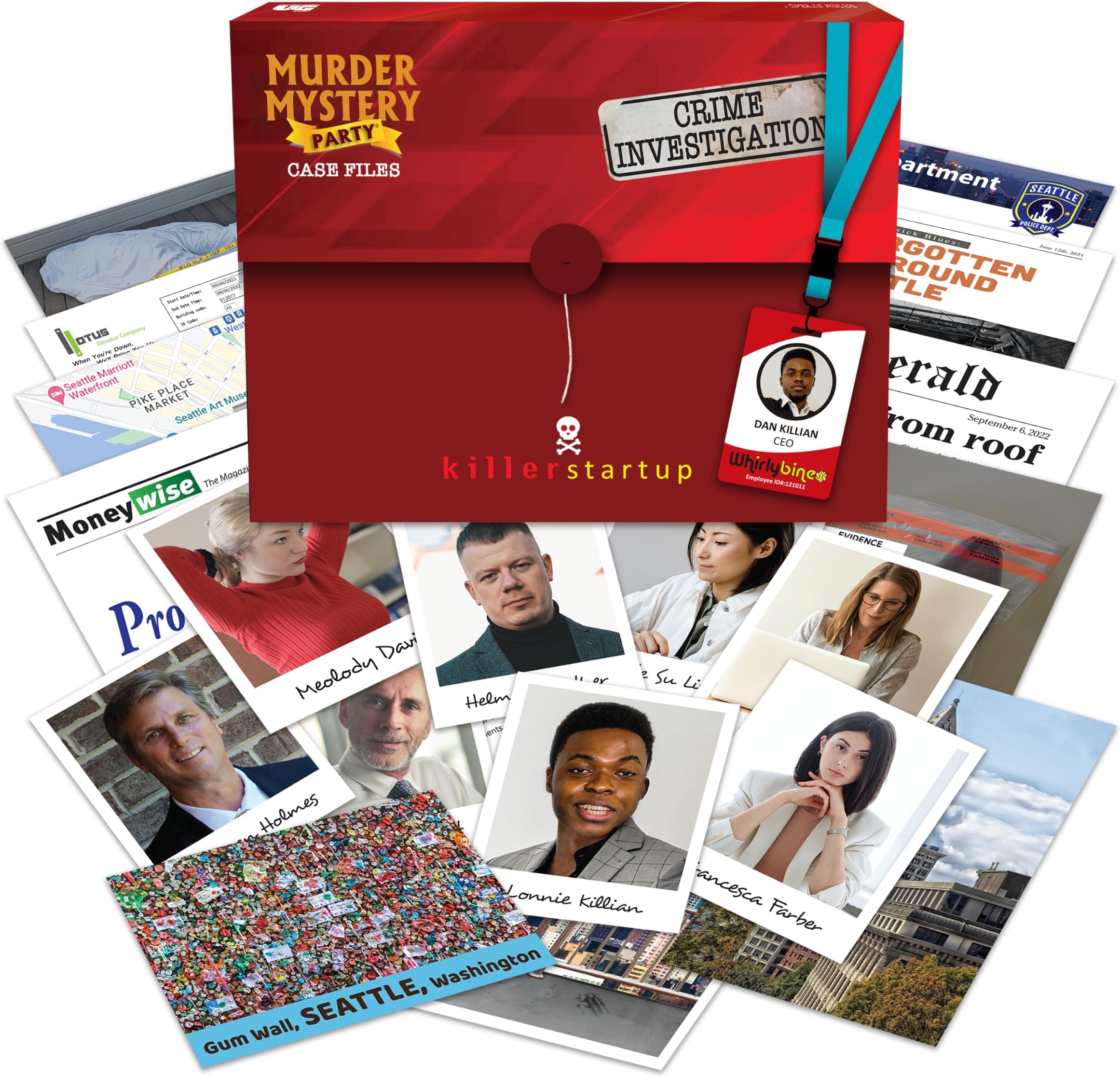 Murder Mystery Party Case Files, Murder Mystery Game, Killer Startup