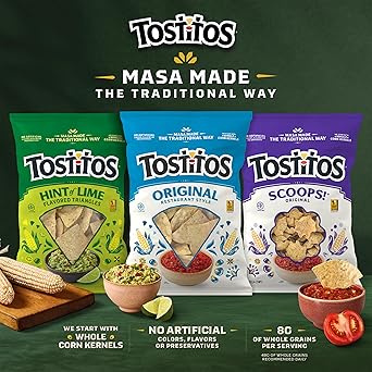 Tostitos Scoops Tortilla Chips Party Size Bag, 14.5 Oz