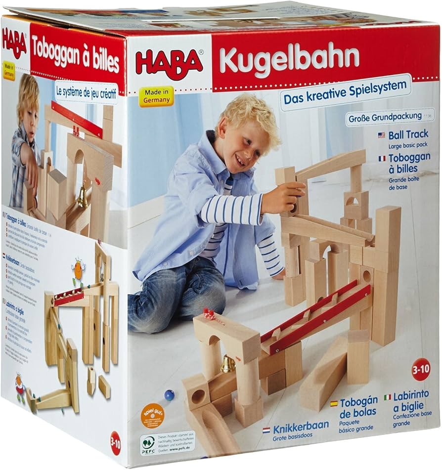 HABAクーゲルバーン　多数 木のおもちゃ カルテット / HABA 玉の道 組み立てクーゲルバーン｜ハバ