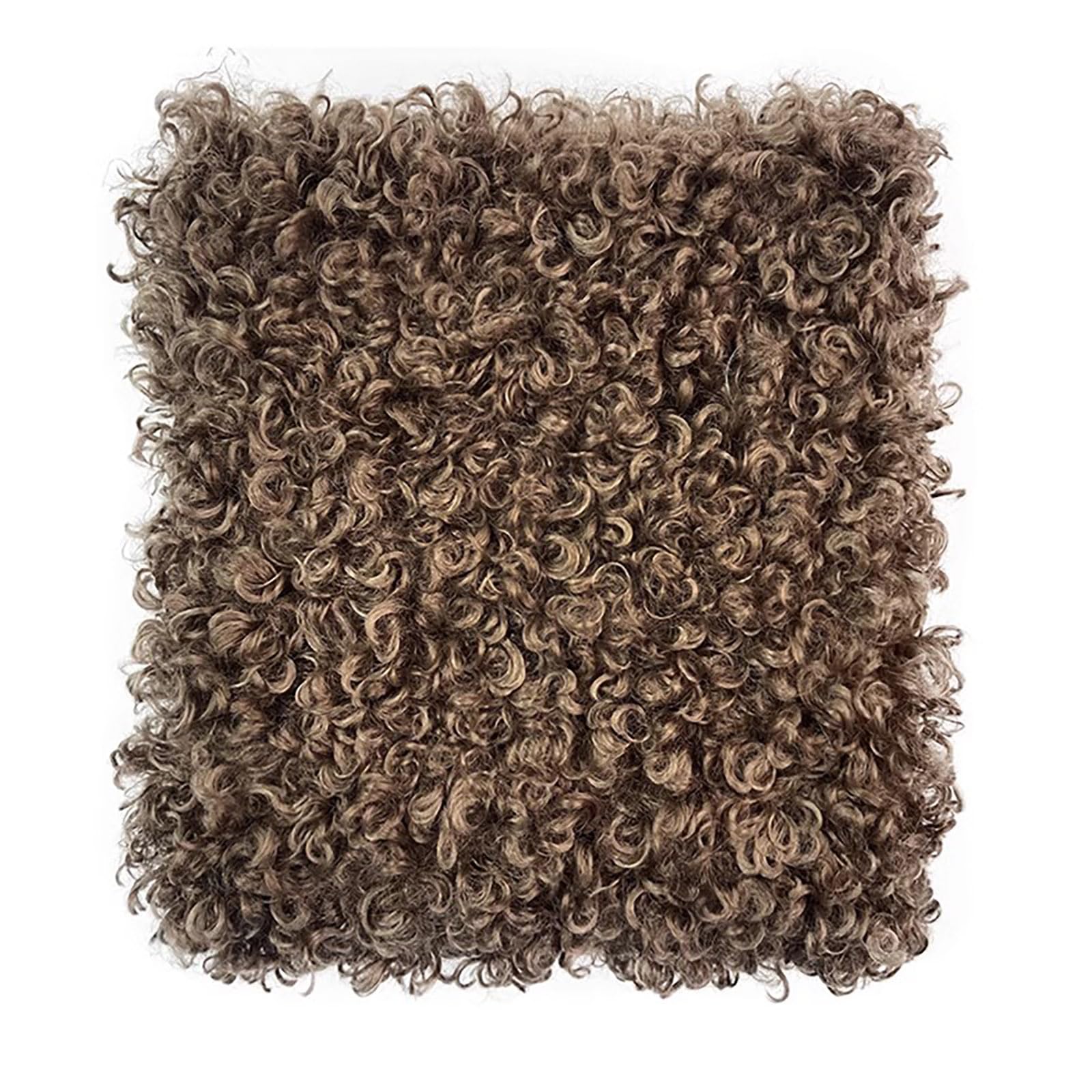 Thick Curly Faux Fur Fabric Sherpa Fleece Fabric for Lambskin Thermal Lined Material Sewing DIY Craft Material Blanket Hat Coats(Size:1.5 * 1m,Color:Coffee)