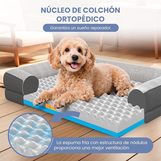 Foto 2 de 8 de ELONEO Cama ortopédica para Perro Perros pequeños