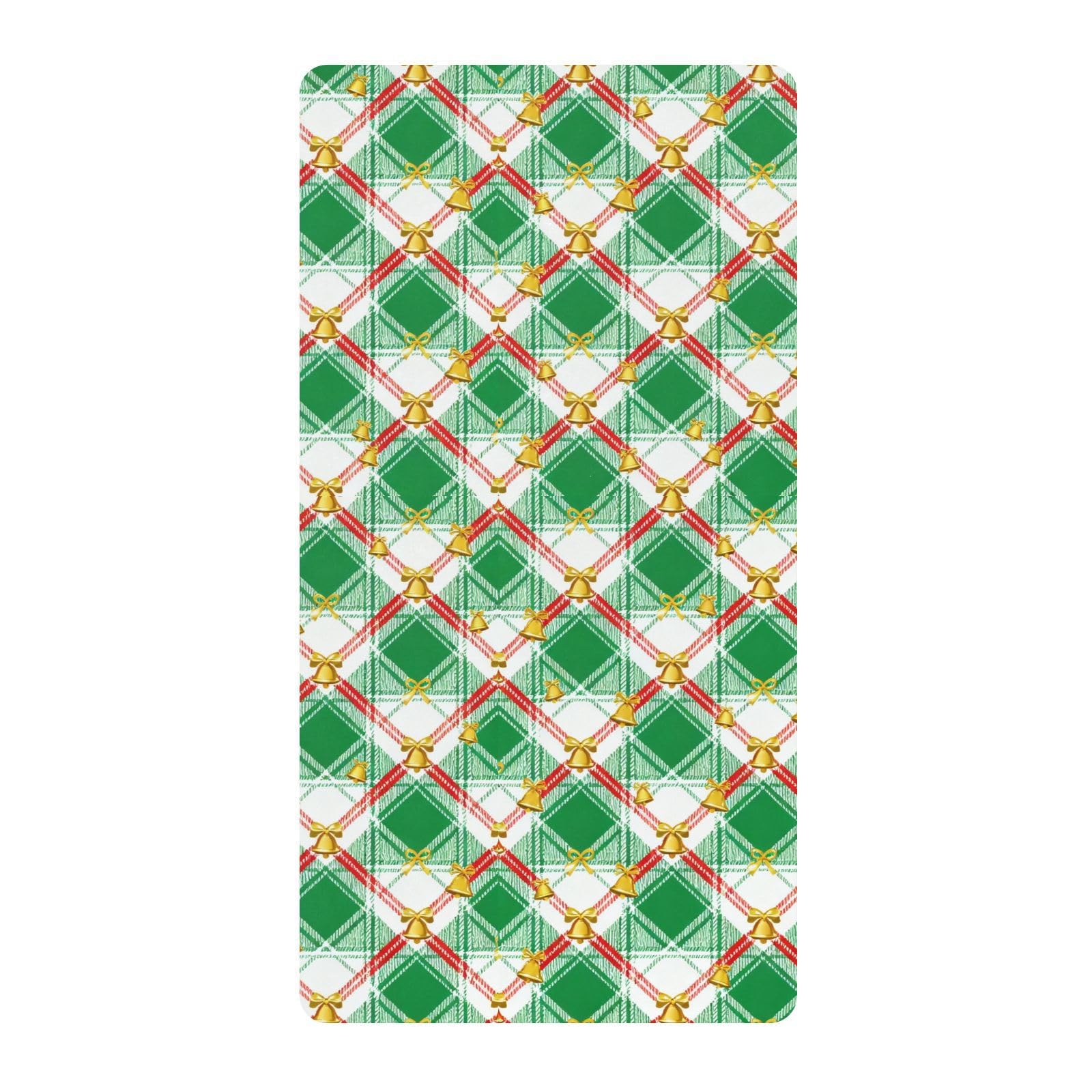 Draps de berceau à carreaux en coton respirant pour lit bébé garçon et fille