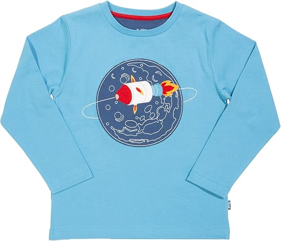 Kite Boys Moon Orbit T-Shirt | Organic | Blue | 3-11 Years : Amazon.co