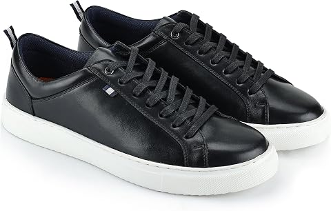 Silver Street London Men's Holden Leather Trainer Shoe