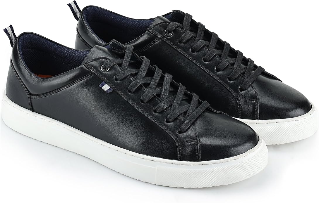 Silver Street London Men's Holden Leather Trainer Shoe