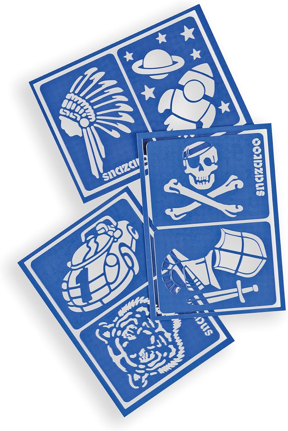 Snazaroo Face Paint Stencils, Set of 6, Adventure image 2