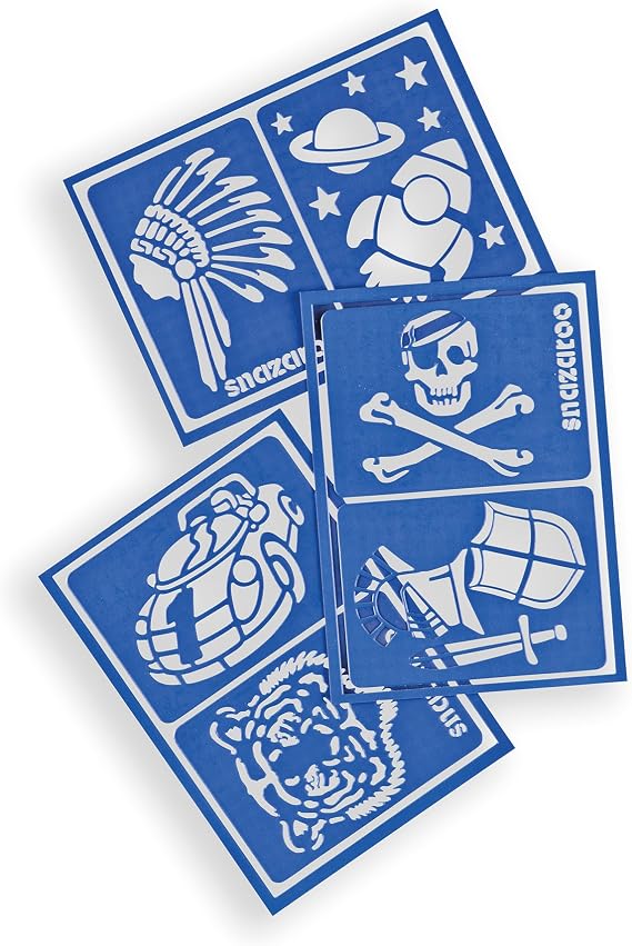Snazaroo Face Paint Stencils, Set of 6, Adventure