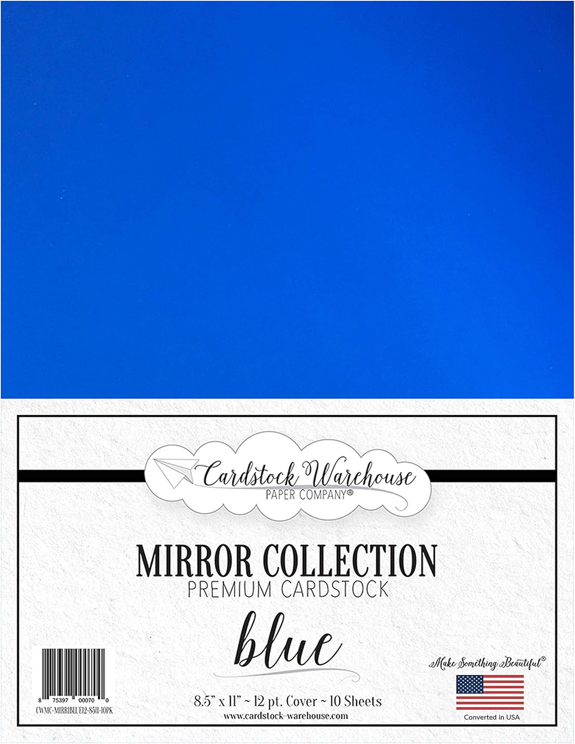 Cardstock Warehouse Mirror Copper - 8.5 x 11" - 12 Pt. / 270 Gsm Reflective Premium Cardstock - 10 Sheets