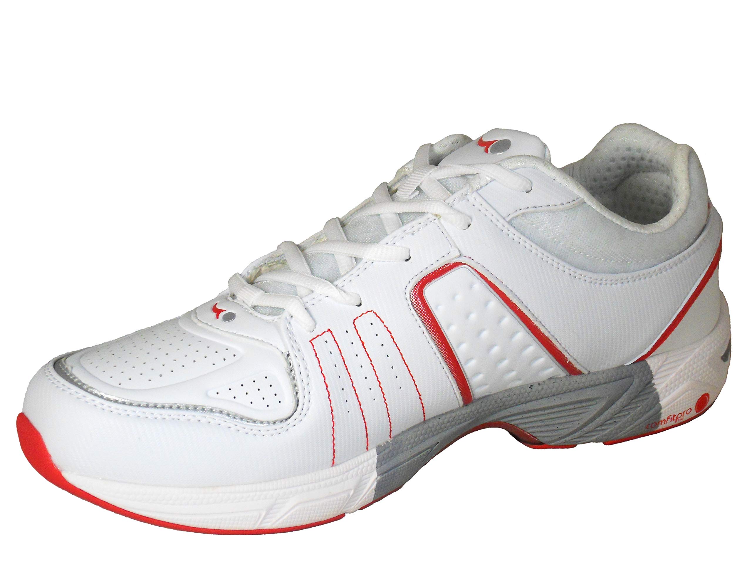 Aero Mens Comfitpro Flex Lawn Bowling Shoes White Red Uk