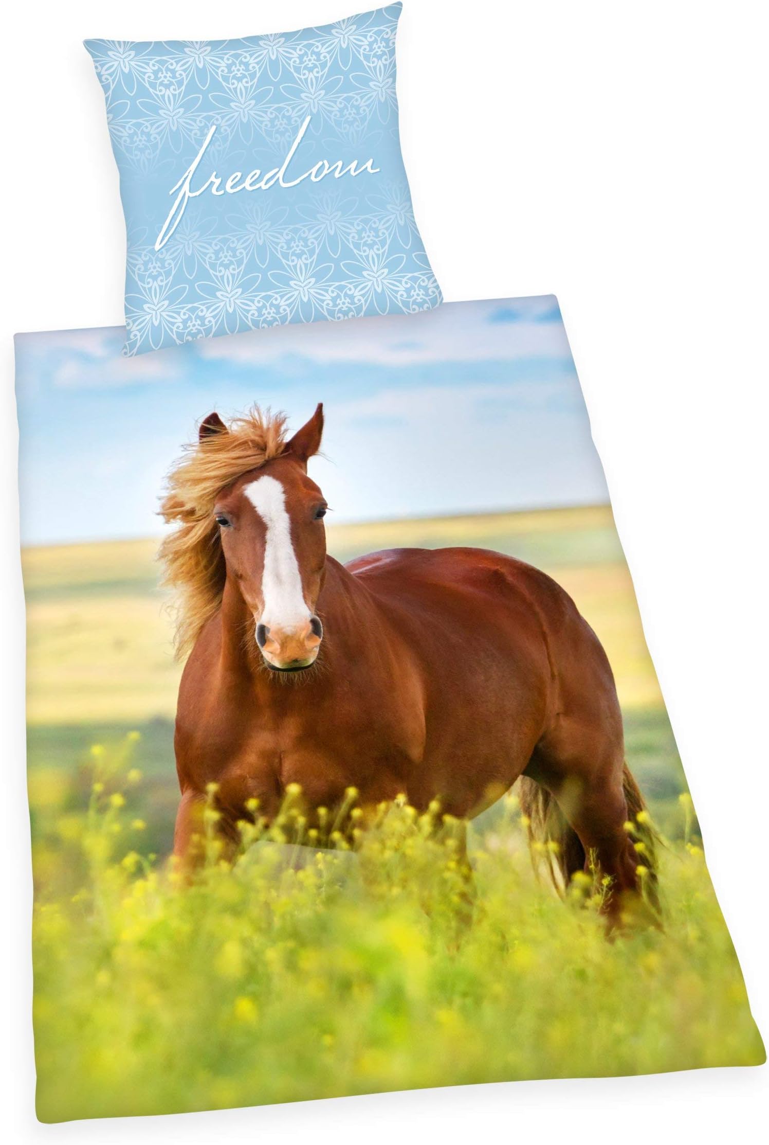Herding YOUNG COLLECTION Parure de Lit, Cheval, Housse de Couette 135 x Herding YOUNG COLLECTION Parure de Lit, Cheval, Housse de Couette 135 x