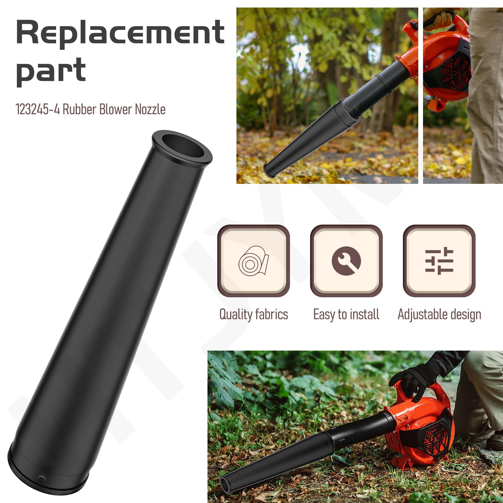 Amazon.com : 123245-4 Rubber Blower Nozzle Replacement for Ma-kita