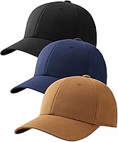 FURTALK Men's Structured Baseball Cap - Adjustable Washed Cotton Dad Hat for Golf, Running, Everyday Comfort