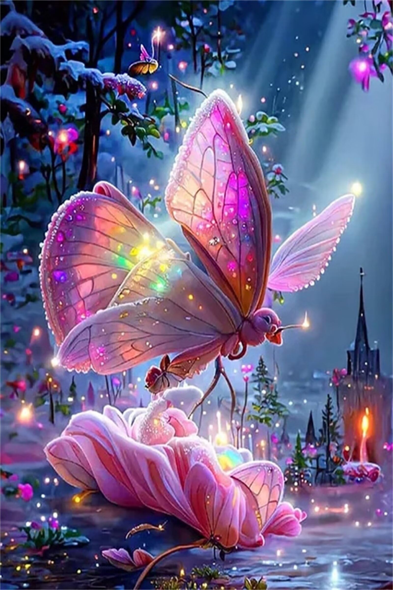 Peinture diamant papillon pour sublimer votre salon avec un loisir créatif