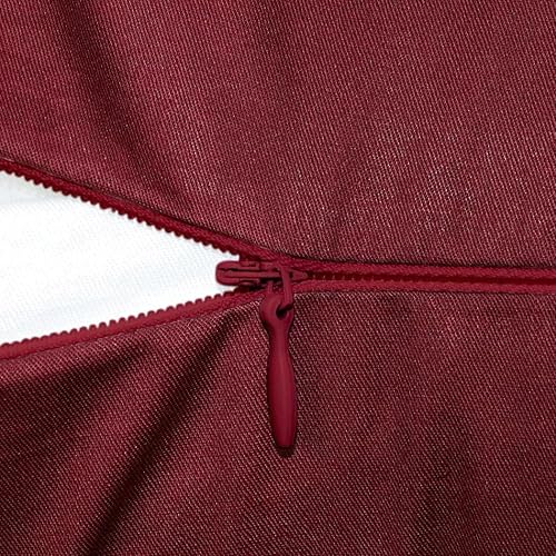 Miniatura 8 de Coddsmz Paquete de 6 fundas de almohada decorativas 100% algodón, fundas de cojín cuadradas sólidas para el hogar, cama, sofá, Halloween, Navidad,