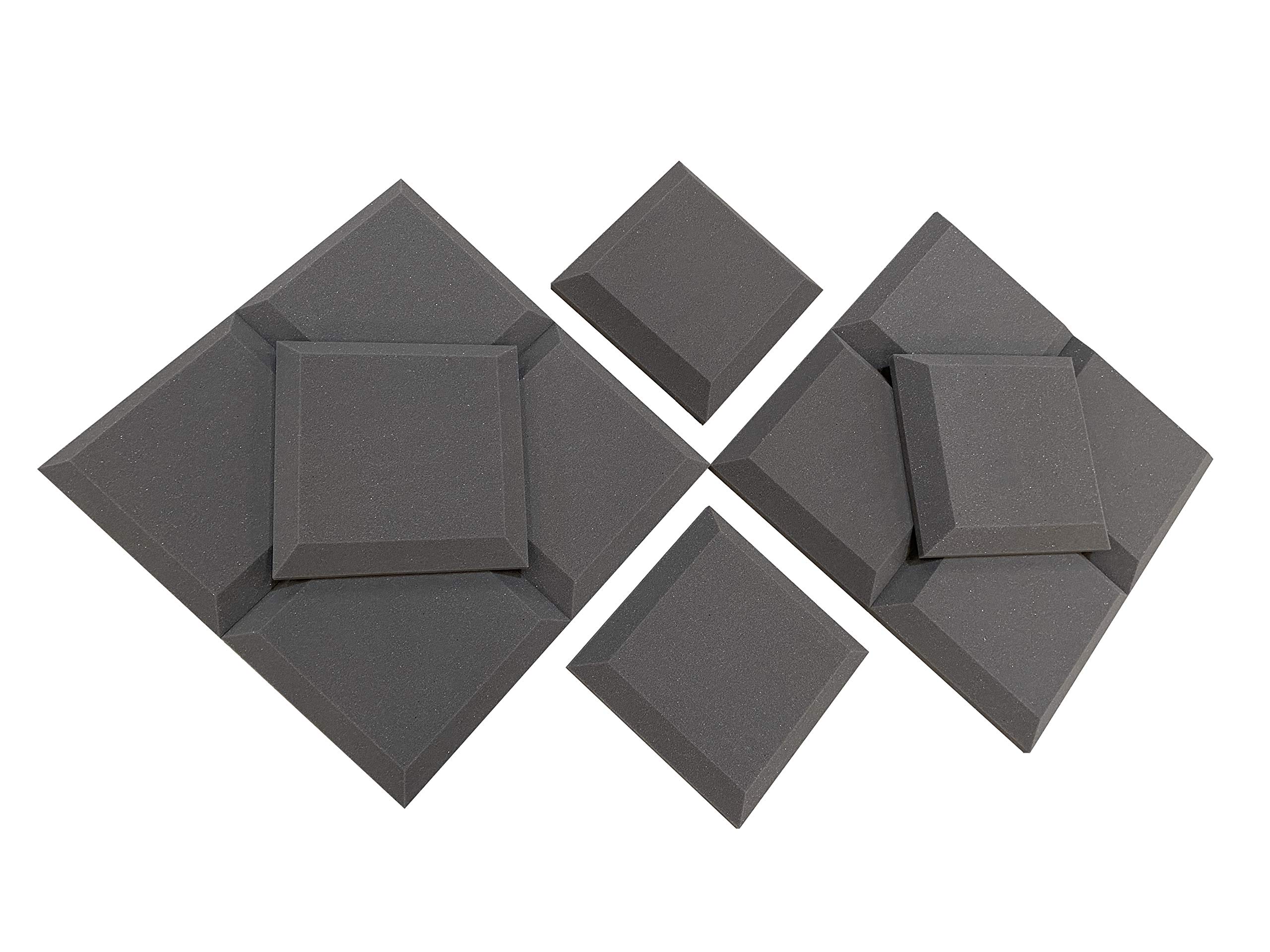Advanced Acoustics Lot de 12 dalles de mousse d’isolation acoustique Tegular, 30,5 cm, NRC 0,95 (1,11 m²)