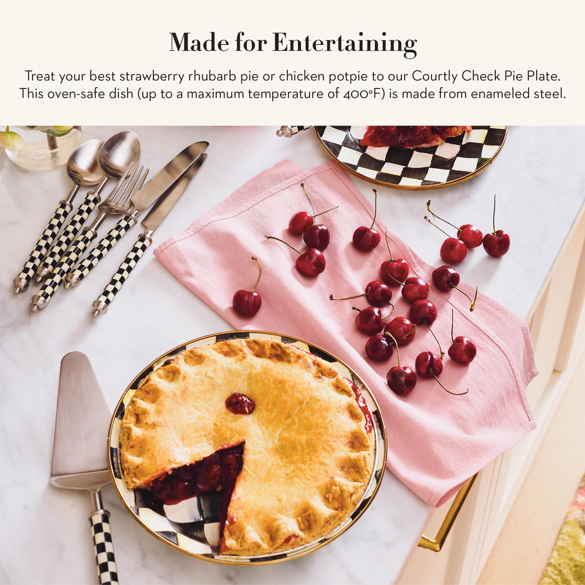 MACKENZIE-CHILDS コートリー　エナメルディナープレート Amazon.com | MACKENZIE-CHILDS Enamel Dinner Plate