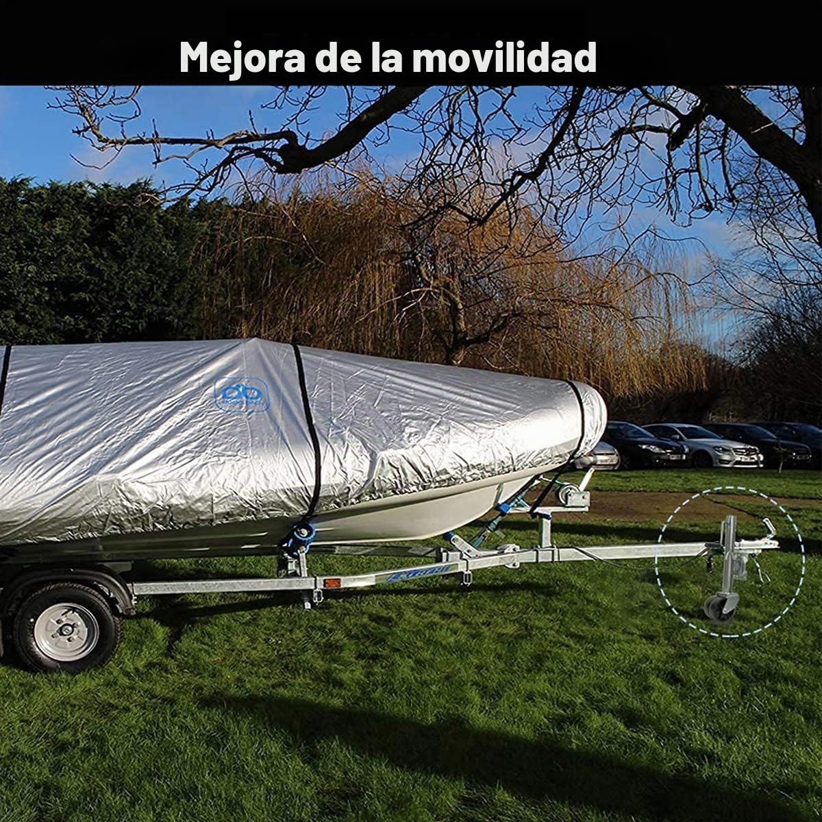 Ruedas de apoyo para remolque, 680 kg, 6 pulgadas, plegable, para coche, rueda de apoyo, capacidad de carga pesada, articulación giratoria, trailer, lengua, elevador automático, caravana, rueda de