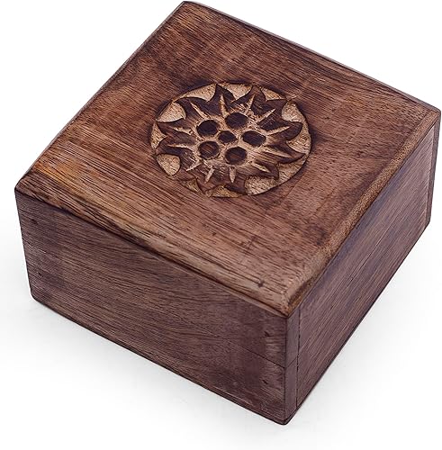 Miniatura 9 de Grandes ideas de regalo de cumpleaños, caja de joyería decorativa de madera hecha a mano, organizador de joyas, caja de recuerdos, cofre del tesoro