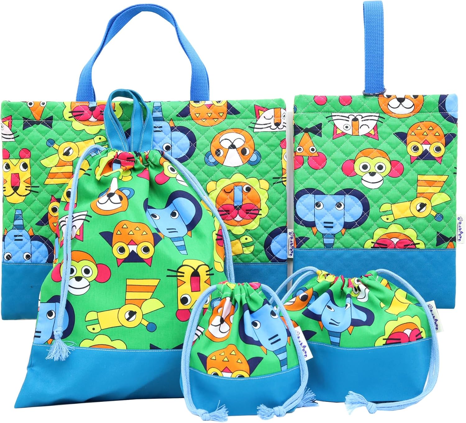 ヌビ イルカ 入園 入学 セット ブルー ホワイト イブル レッスンバック