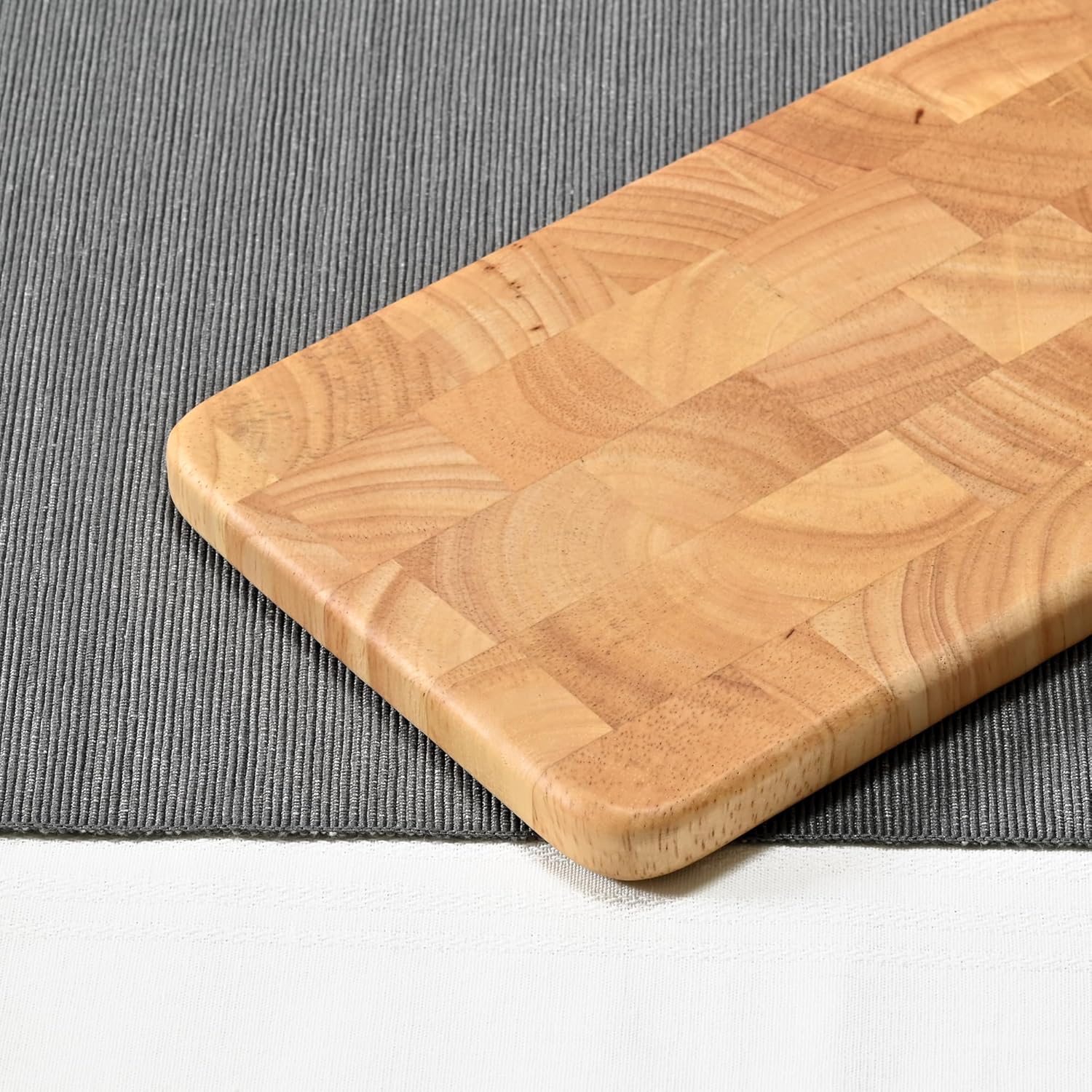 Swanson Shoji EB-101 Wooden Board, S, Rubber Wood, Approx. Width 7.9 x Depth 4.9 x Height 0.6 inches (20 x 12.5 x 1.5 cm), End Grain Board, Natural