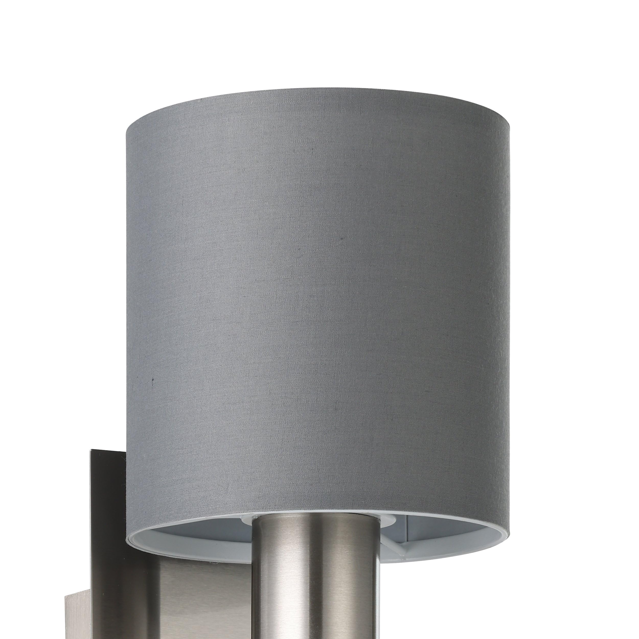 EGLO Wandlampe Pasteri, 2-flammige Textil Wandleuchte mit LED Leselicht