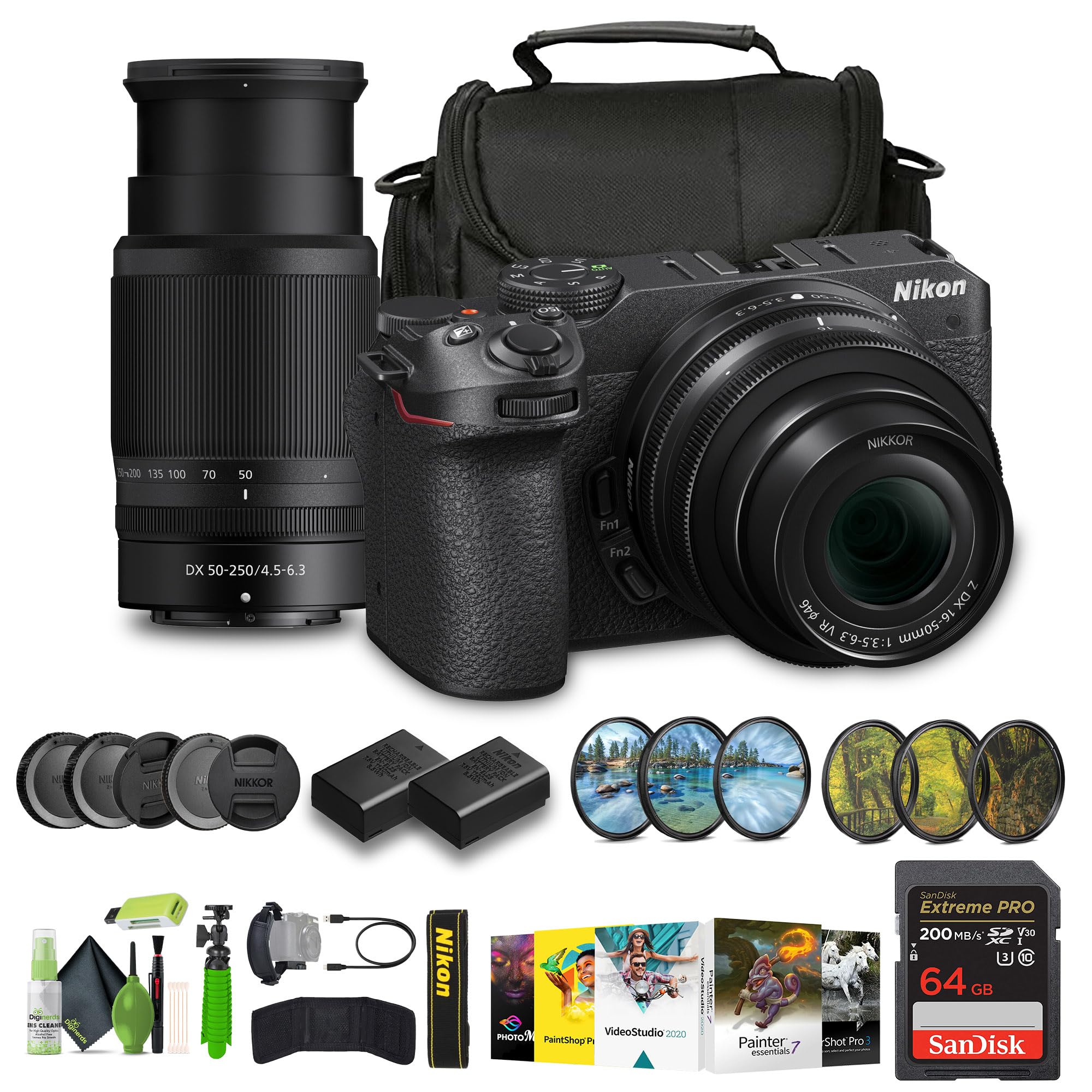 Amazon.com : Nikon Z30 Mirrorless Camera with 16-50mm and 50-250mm