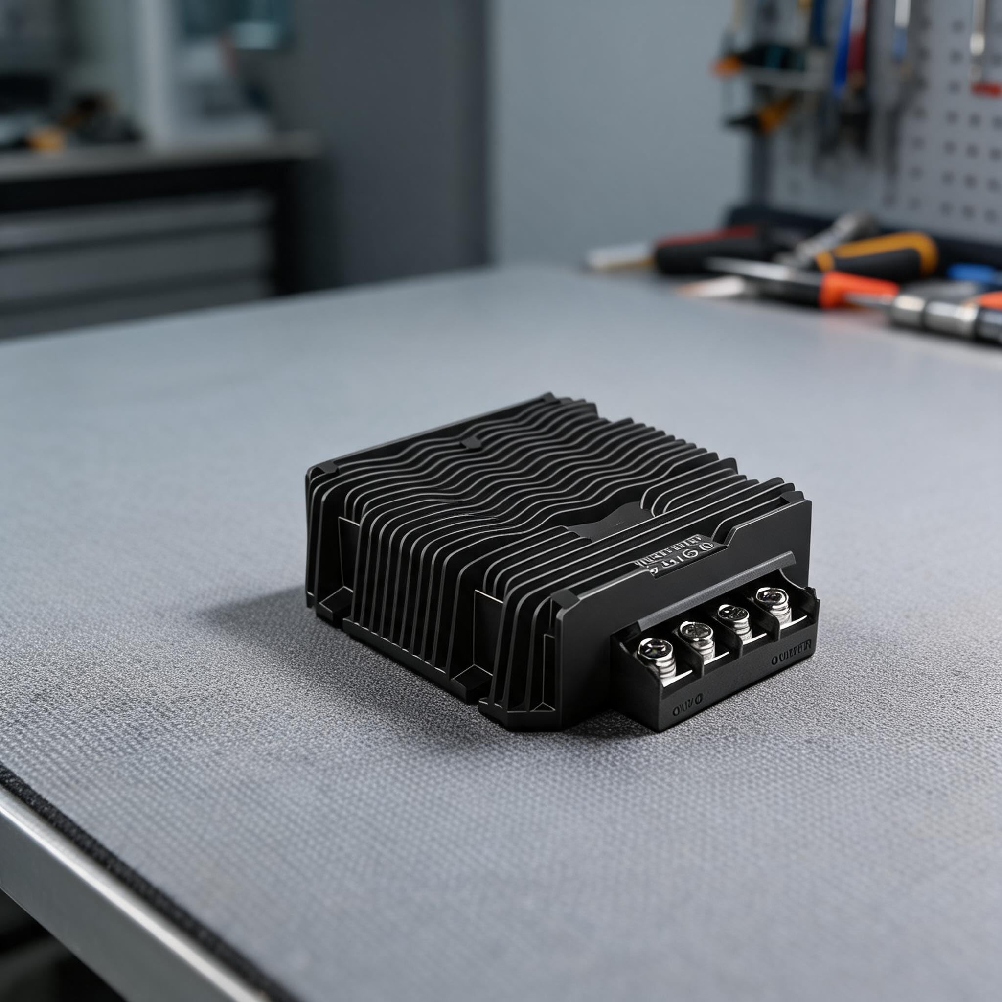 Amplificador de aleación de aluminio DC-DC 12V-28V 50A de alta potencia (WG