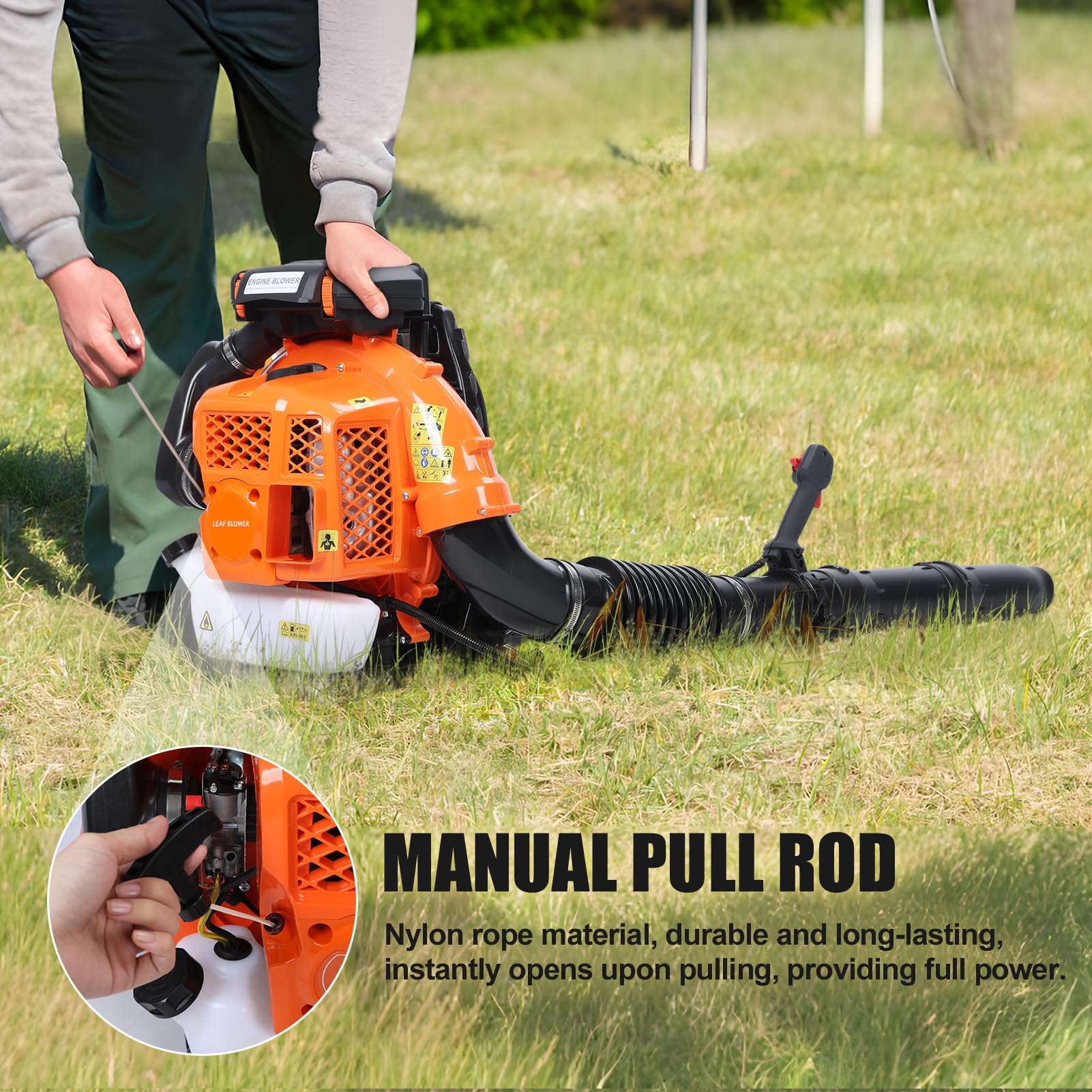 Amazon.co.jp: gihusrzx 80CC ガスリーフブロワー バックパックリーフ